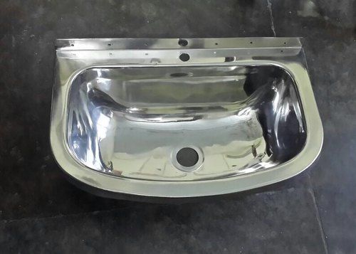 Stainless Steel D Shape Wash Basin