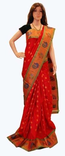 Various Colors  Are Available Wear Resistance Paithani Silk Saree For Womens