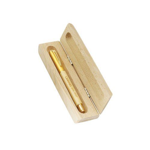 Multi Color Wooden Pen With Box(Golden)