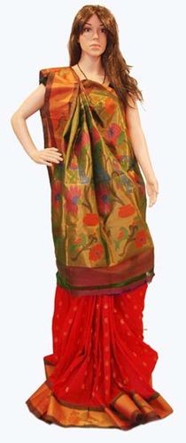 Various Colors  Are Available Wrinkle Free Paithani Silk Saree