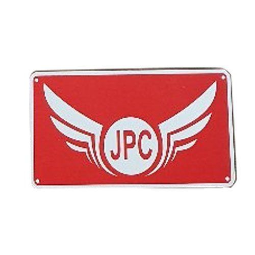 Red 20 Guage Aluminium Name Plate