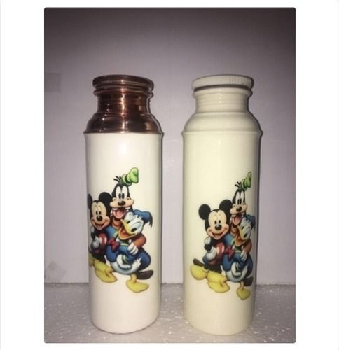 Cartoon Printed Copper Bottle