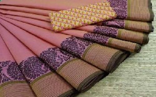 Various Colors  Are Available Plain Chettinad Cotton Saree