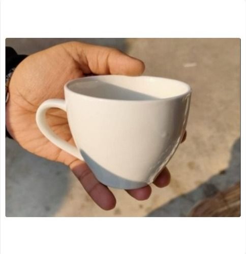 Ceramic White Cone Cup