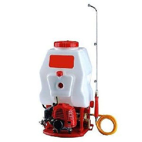 Red And White Mild Steel Portable Battery Powered Knapsack Sprayer