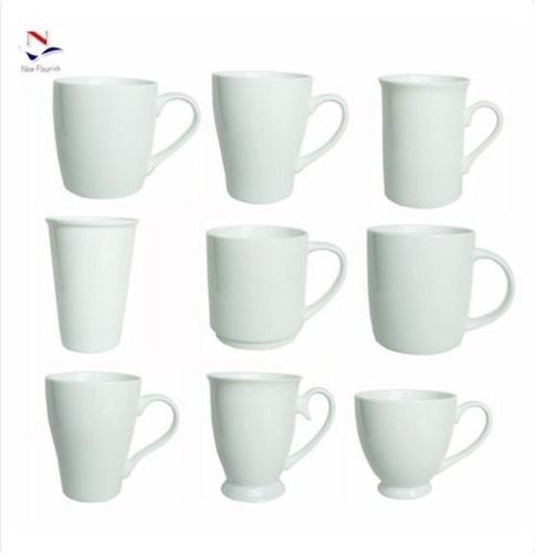 Plain White Ceramic Mugs