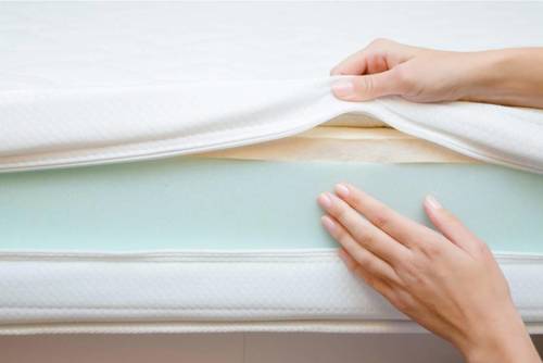 Cotton White Color Mattress Cover