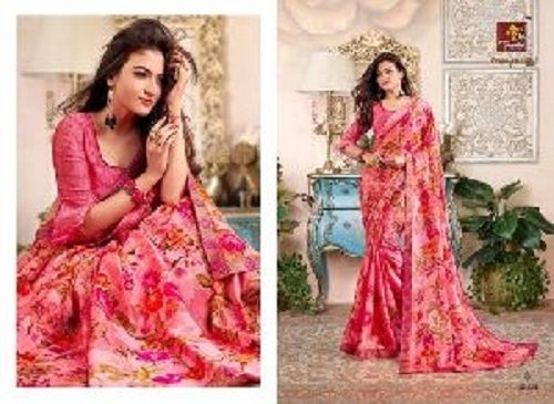 Various Colors  Are Available Women Attractive Indian Sarees