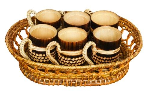 Bamboo Coffee Cup Set