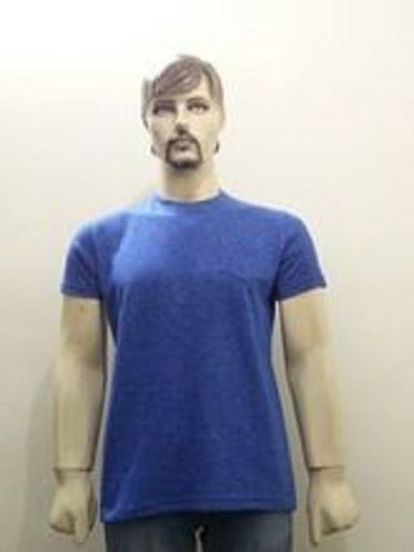 Blue Latest Fashion Crew Neck Pocket T Shirt