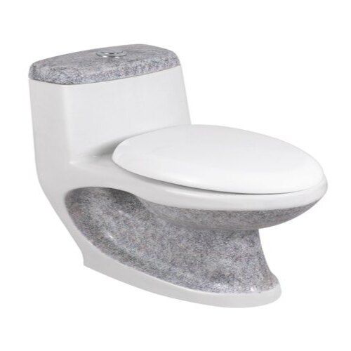 Toilet Seats Grey Color Ceramics One Piece Commode