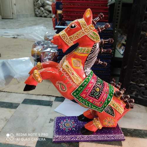 Handmade Wooden Jumping Horse Age Group: Kids