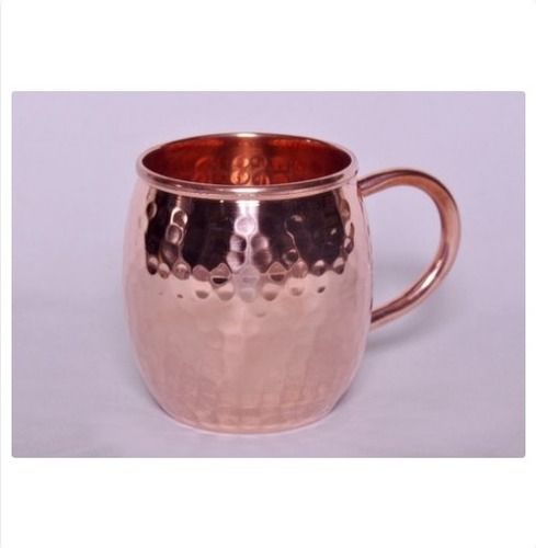 Silver Hammered Copper Mule Mug