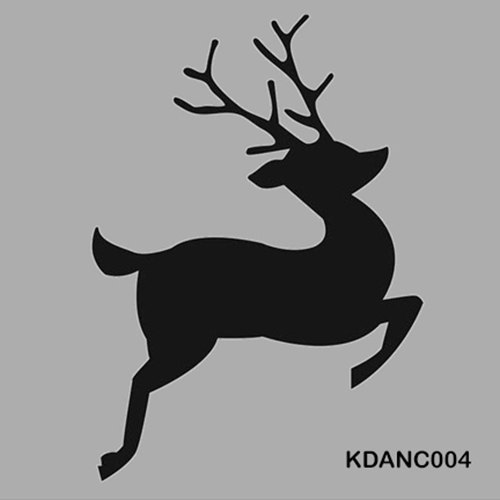 Kayra Decor Reindeer Joy Painting Stencils For Art And Craft