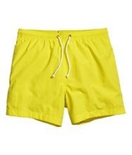 Yellow Polyester Boxer Short For Man