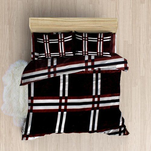 Shrink Resistant Printed Woolen Bedsheets With Pillow Cover