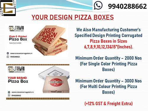 Square Shape Pizza Box