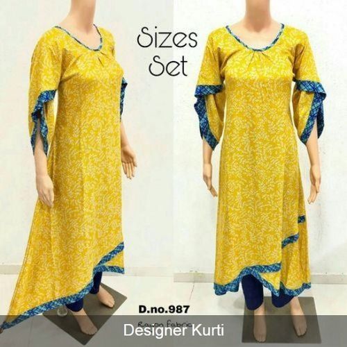 Ladies Printed O Neck Kurti