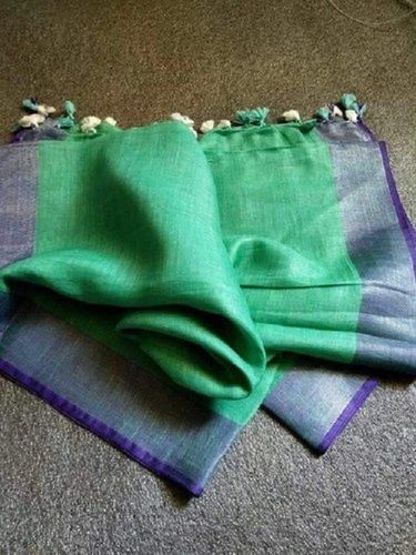 Various Colors Are Available Plain Linen Dupatta