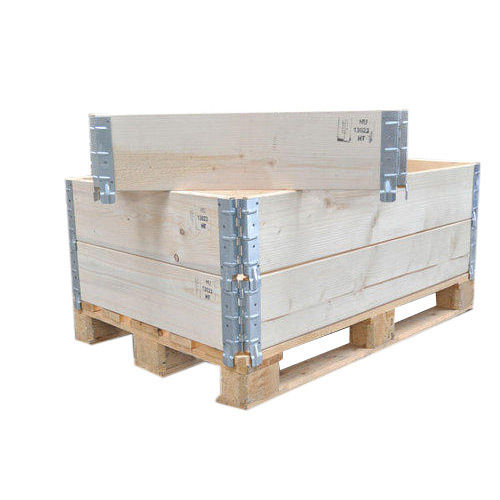 Wood Heavy Duty Large Stackable Foldable Collapsible Pallet Boxes