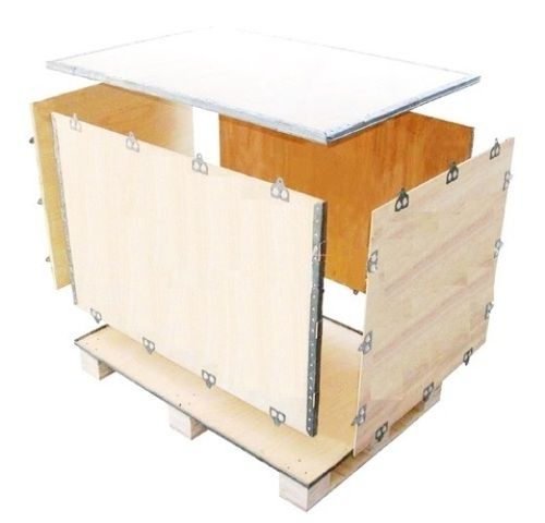 Wood Heavy Duty Large Stackable Foldable Collapsible Pallet Boxes