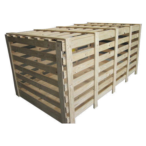 Wood Heavy Duty Large Stackable Foldable Collapsible Pallet Boxes