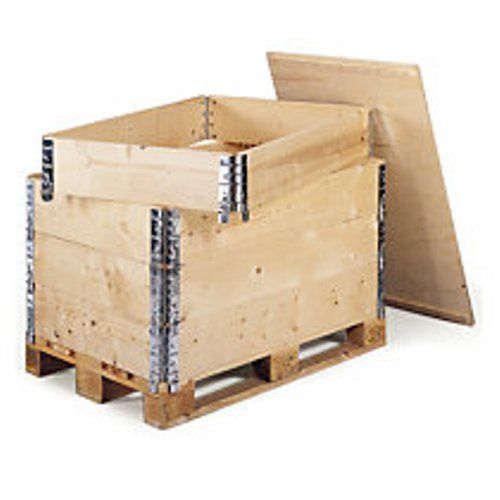 Wood Heavy Duty Large Stackable Foldable Collapsible Pallet Boxes