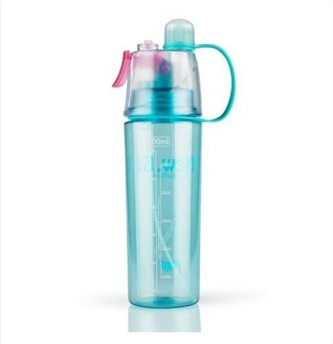 Sky Blue Spray Mist Plastic Sipper Bottle