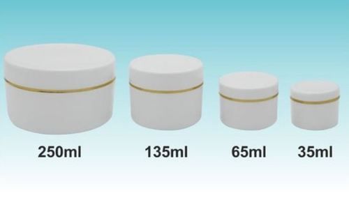 Plastic Golden Foil Cosmetic Cream Containers