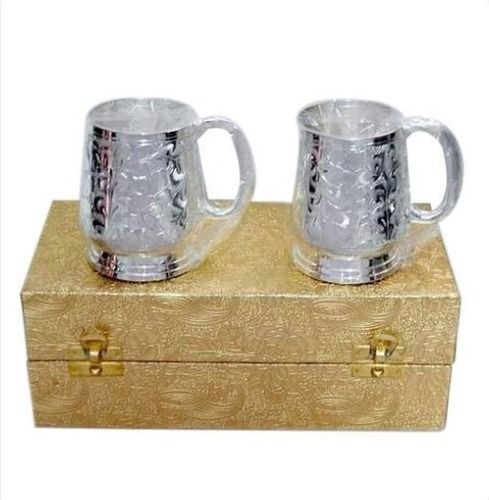 Silver Plated Mug Set