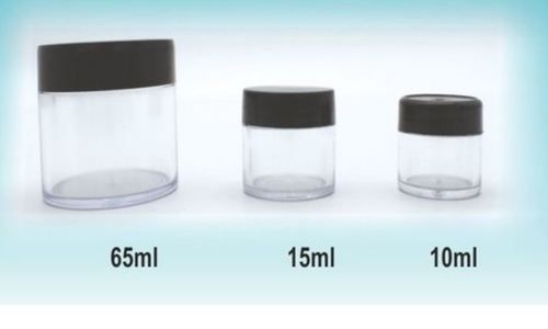 Transparent Plastic Cream Jar