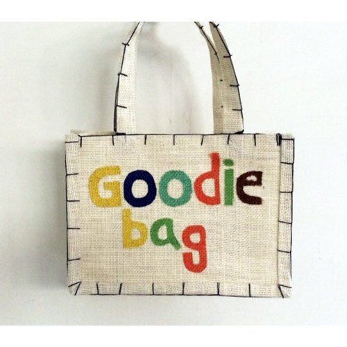 Handled Printed Jute Bag