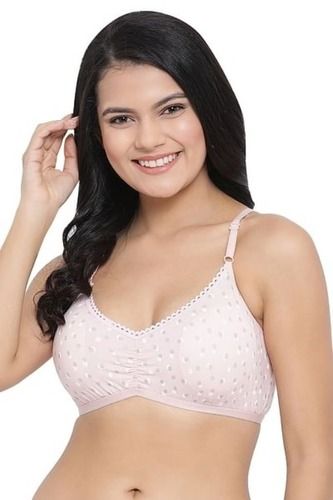 Beige Daily Wear Plain Dyed Hypoallergenic Soft Cotton Padded Bra With  Adjustable Straps at Best Price in Noida