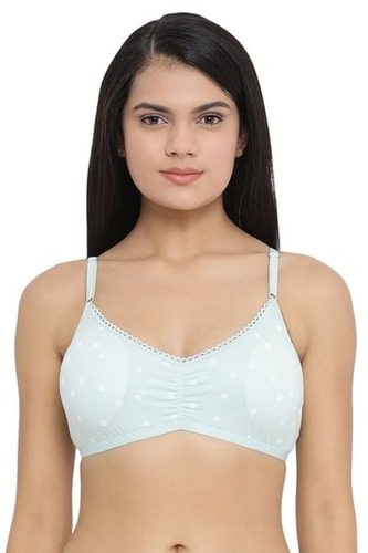 White Padded Non Wired Teenage Cotton Bra at Best Price in Noida