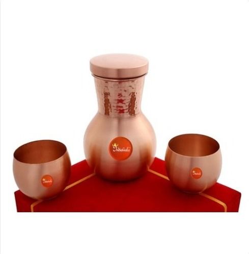 2 In 1 Copper Tumbler Jug Set