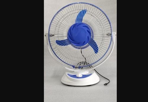 Blue+White Mix Electric Portable Dc Table Fan