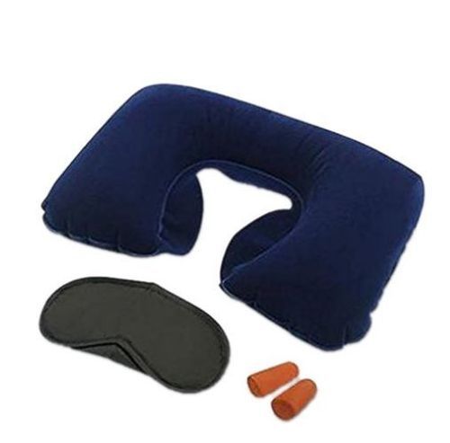 Black Fossilbeater Synthetic Air Travel Pillow