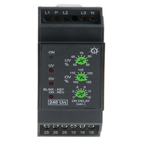 Black Gic Voltage Monitoring Relay