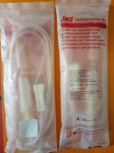 White Jms Blood Transfusion Set