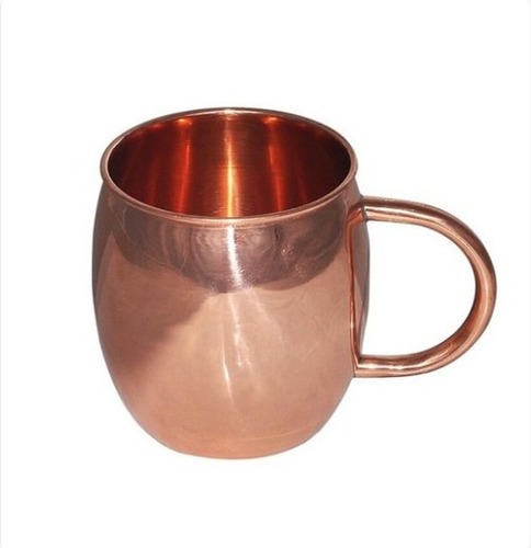 Metal Plain Glossy Copper Mug