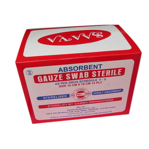 White Sterilized Absorbent Gauze Swab