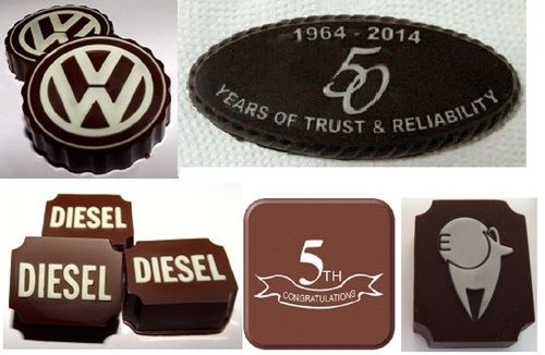 Brand Logo or Message Embossed Printed Chocolate