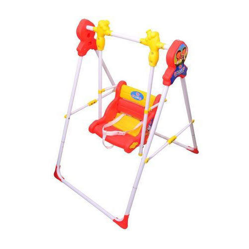 Red High Strength Portable Baby Swing