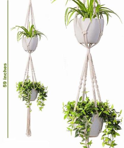 Plant Option Handmade Beautiful 2 and 3 Tier Macrame Planters