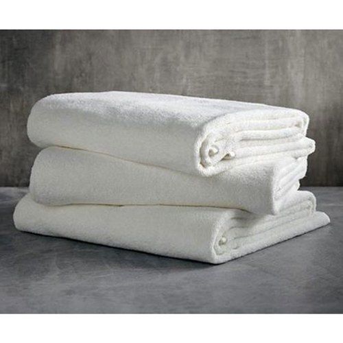 Eco-Friendly White Cotton Hotel Bath Towel