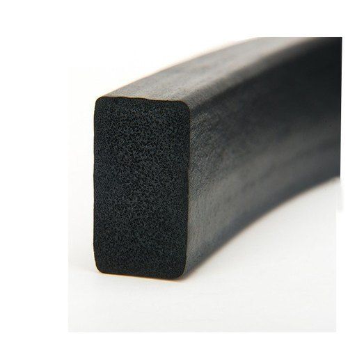 Black Rubber Sponge Strip