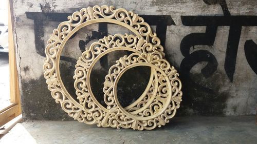 Craved Design Round Wood Mirror Frames