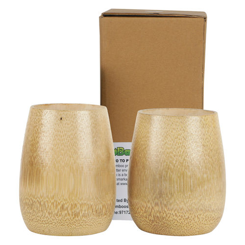 Eco-Friendly Handmade Bamboo Wooden Glass Set