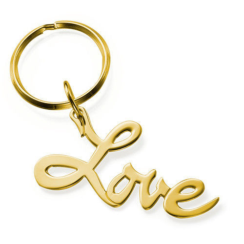 Fancy Gold Plated Metal Keychain