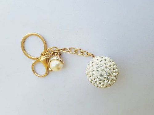 Indian Fancy Gold Plated Metal Keychain